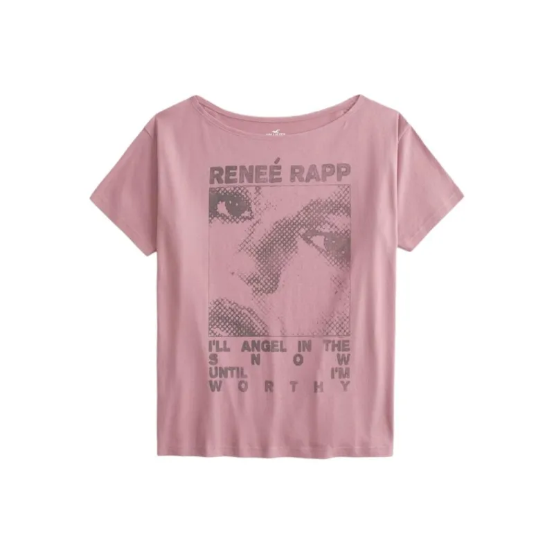 Hollister T Shirt Women's Rose Pink-0