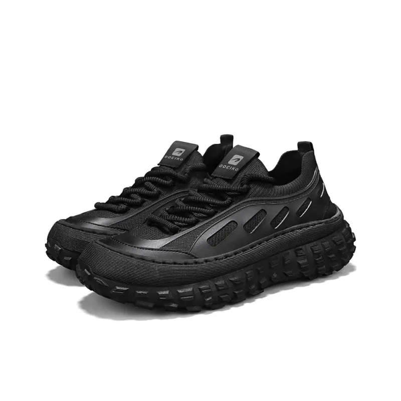 Frank Mully Low Top Chunky Sneakers Men's Black-2