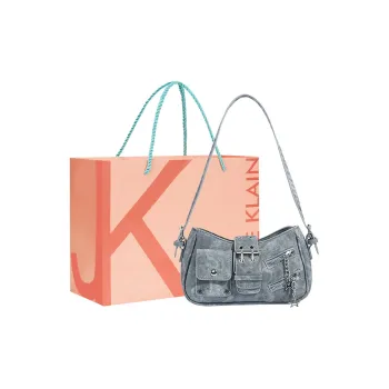 JANE KLAIN Synthetic Leather Shoulder Bag Regular Women's Light Blue/Dark Blue/Khaki/Ecru