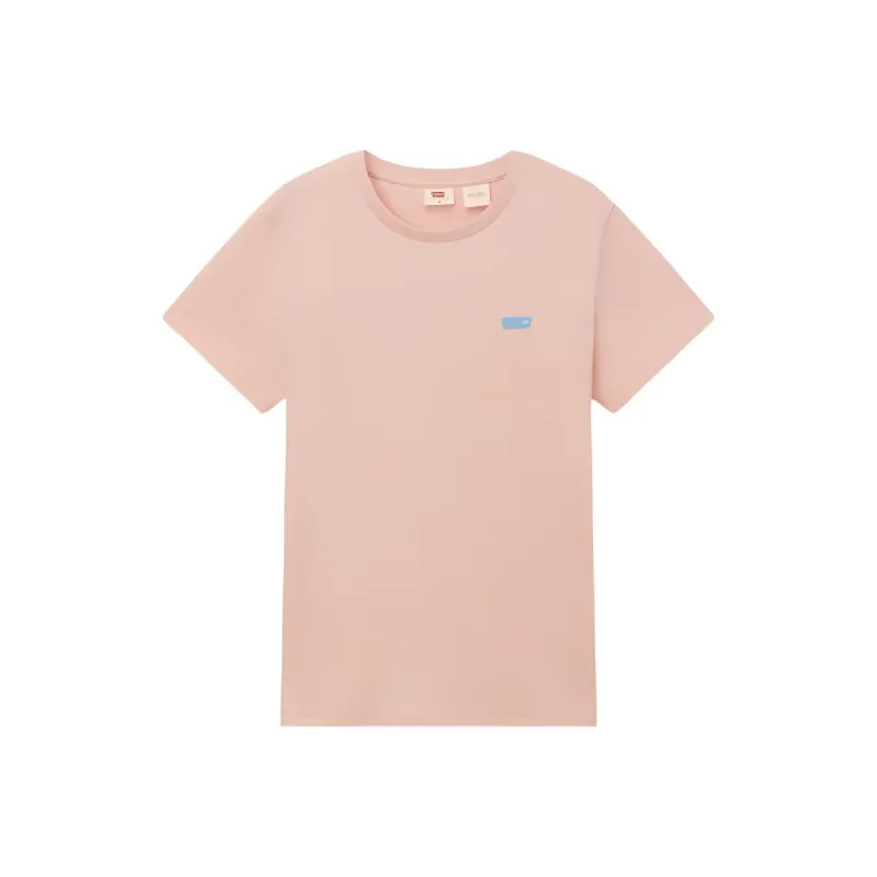Levi's Classic Logo Casual Minimalist Style Knitted Fabric Crew Neck Business Casual Short Sleeved Women's-2