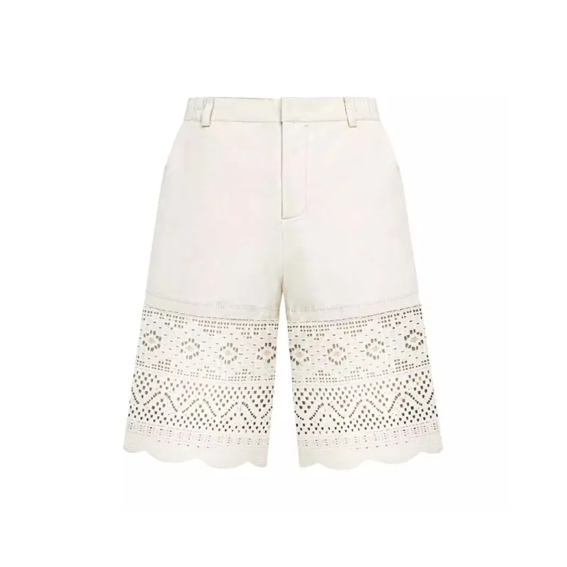 VALLEYOUTH Casual Shorts Unisex Ecru-0