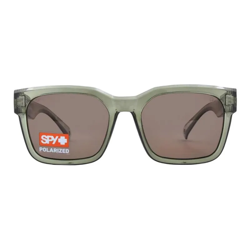 SPY Polycarbonate Square Sunglasses Women's Transparent-1
