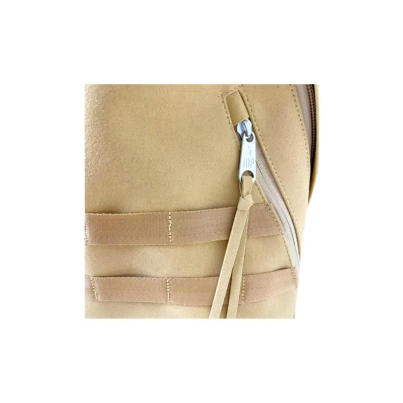 Indispensable Polyamide PU Backpack Unisex Beige-4