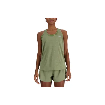 New Balance Athletics Tank Top Women's Dark Olive Stone Color