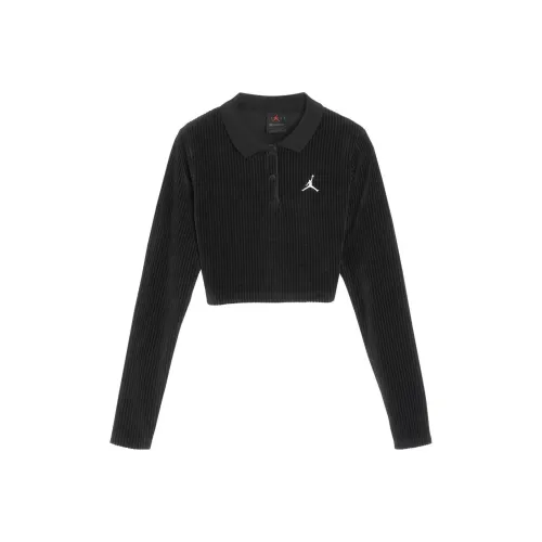 JORDAN Crop Tops Women's Black