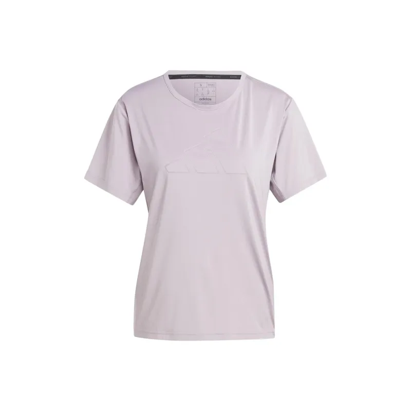 Adidas Clothing T Shirts Women's Purple-0