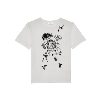 SAINT LAURENT T Shirts Women's White