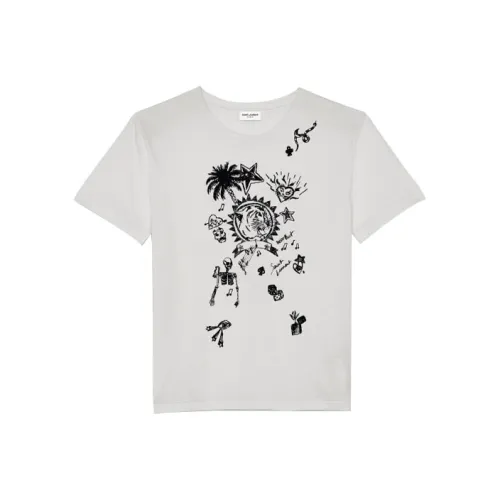 SAINT LAURENT T Shirts Women's White