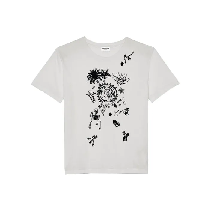 SAINT LAURENT T Shirts Women's White-0