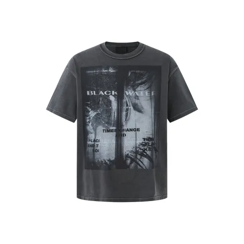 CHINISM T Shirt Unisex Washed Black