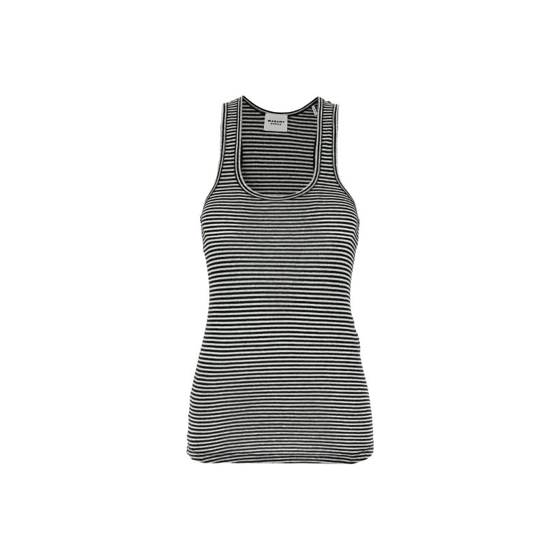 ISABEL MARANT ETOILE Thea Striped Tank Top-0
