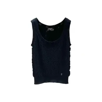 CHANEL Tank Tops Women's Black
