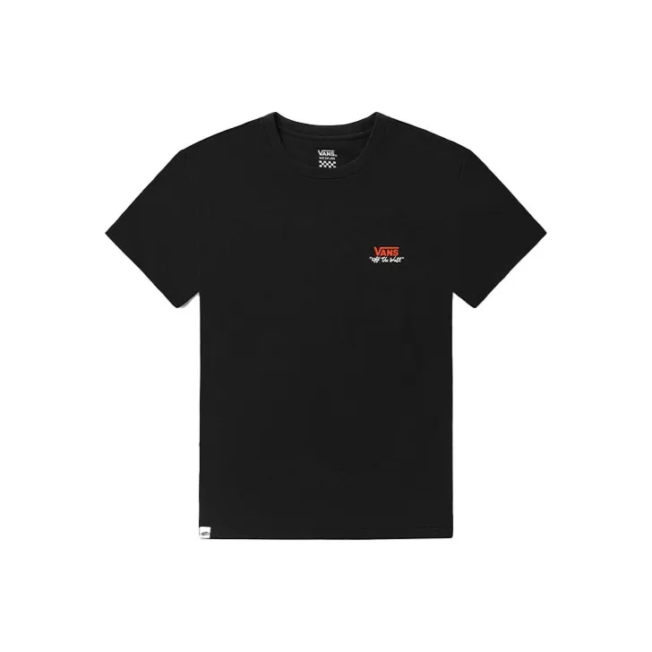 Vans Drop Shoulder Sleeve T Shirt Women's Black-0