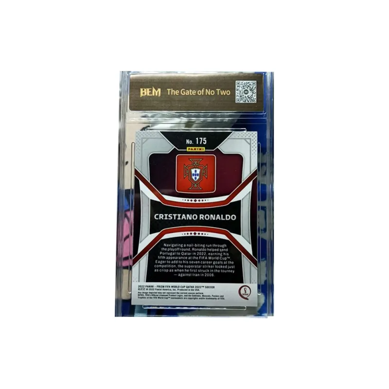 PANINI Cristiano Ronaldo Panini 2022 World Cup Prizm Portugal, Prizm Card, Ronaldo Photo Cards-1