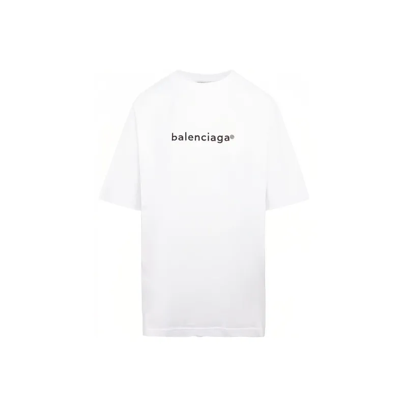 Balenciaga White Copyright Logo T Shirt 'White'-0