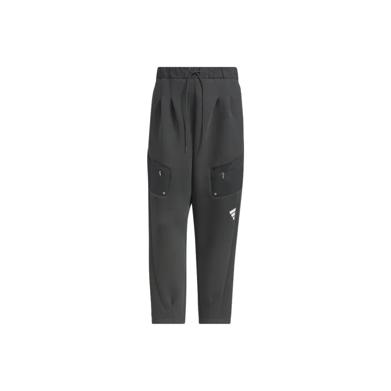 Adidas FW24 FUSTL P KN PT3 Casual Pants Men's Carbon Black-0