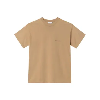 Balenciaga Medium Fit Logo T Shirt Oat