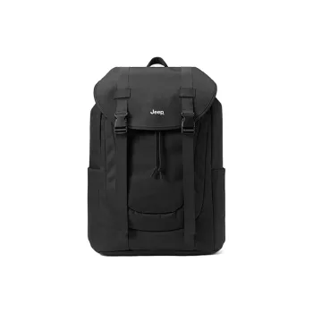 Jeep Fabric Backpack Unisex Preppy Black, Snow, Dark Blue