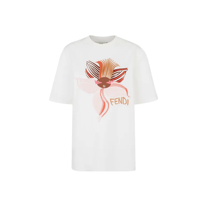 FENDI Regular T Shirt Women's White-0
