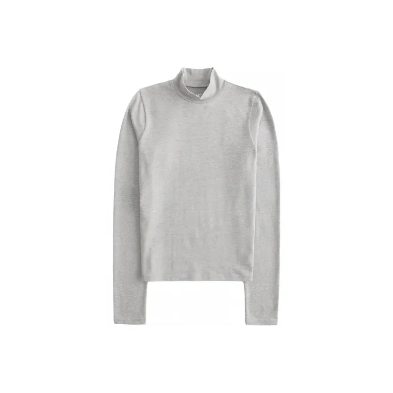 Hollister T-Shirts Women's Heather Gray-0
