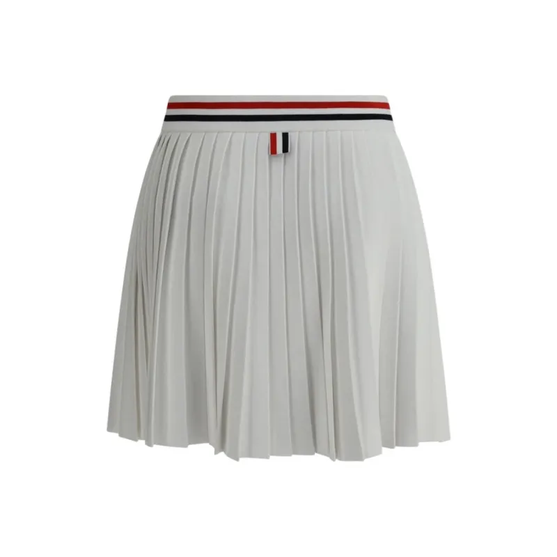 THOM BROWNE Rwb Striped Thigh Length Mini Skirt-1