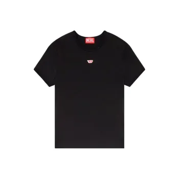 DIESEL T Uncutie Long D Embroidered D Patch T Shirt