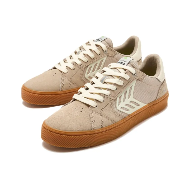 CARIUMA Catiba Pro Abrasion Resistant Low Top Skateboard Shoes Men's Greige-1