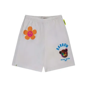 Barrow Logo print Cotton Shorts