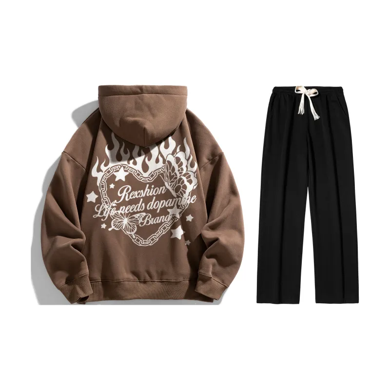 REXSHION Sweatshirt Sets Unisex-13