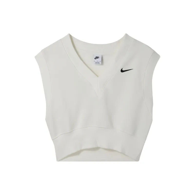 Nike Sportswear Phoenix Fleece Tank Top Women's Canvas White/Black-0