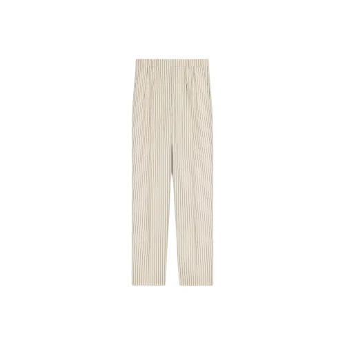 CELINE Keith Pants In Striped Wool Gabardine