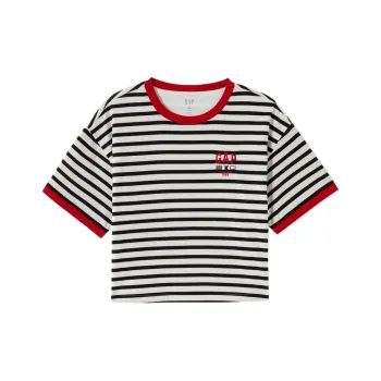 GAP T Shirt Women's Black White Stripes