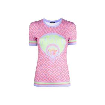 VERSACE VERSACE SS22 T-Shirt Women's Purple