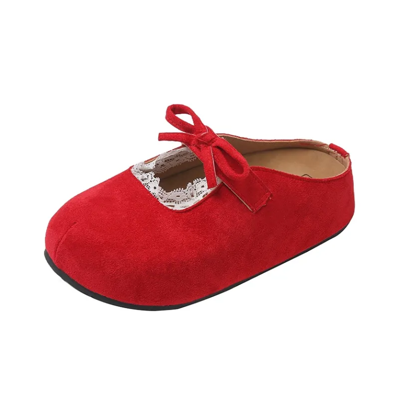 VAEL Rubber Sole Stitching Odor Resistant Abrasion Resistant Slip Resistant Antibacterial Closed Toe Slippers Women's-6