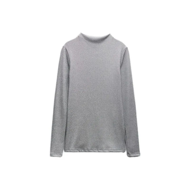 ZARA T-Shirts Women's Silver-0