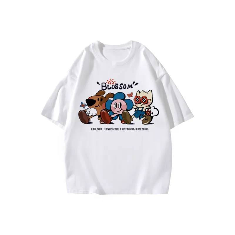 ILYOIL Drop Shoulder Sleeve T Shirt Unisex-5