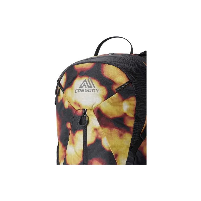 GREGORY Recycled Nylon Outdoor Mountaineering Bag Backpack Unisex Black & Yellow-2