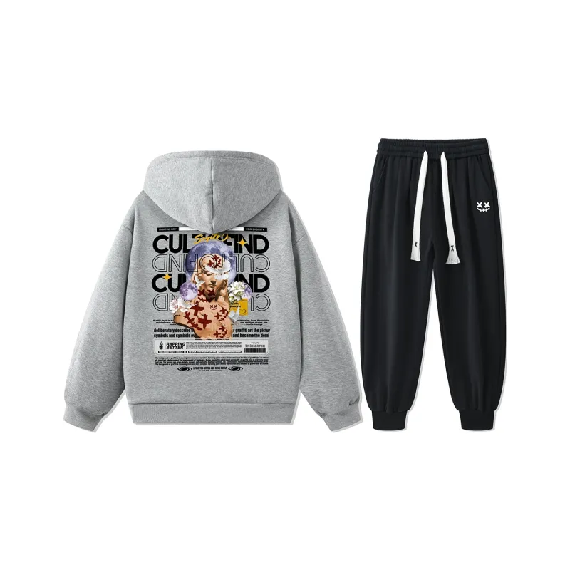 CULT OF INDIVIDUALITY Sweatshirt Set Unisex-5