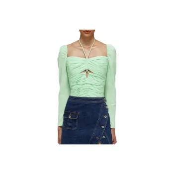 Self portrait T Shirts Women's Mint Green