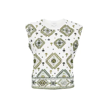 Giambattista Vall Sequin embelished Tank Top