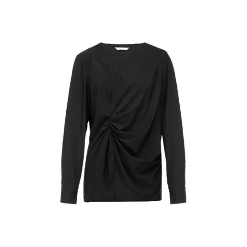 MEIYANG T Shirts Women's Thin Jet Black