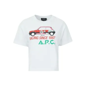 A.P.C Drop Shoulder Sleeve T-Shirt Women's White