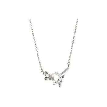 Heart Grass 925 Sterling Silver Necklaces Women's