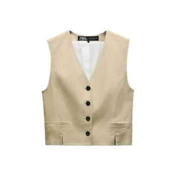 ZARA Tank Tops Women's Tan