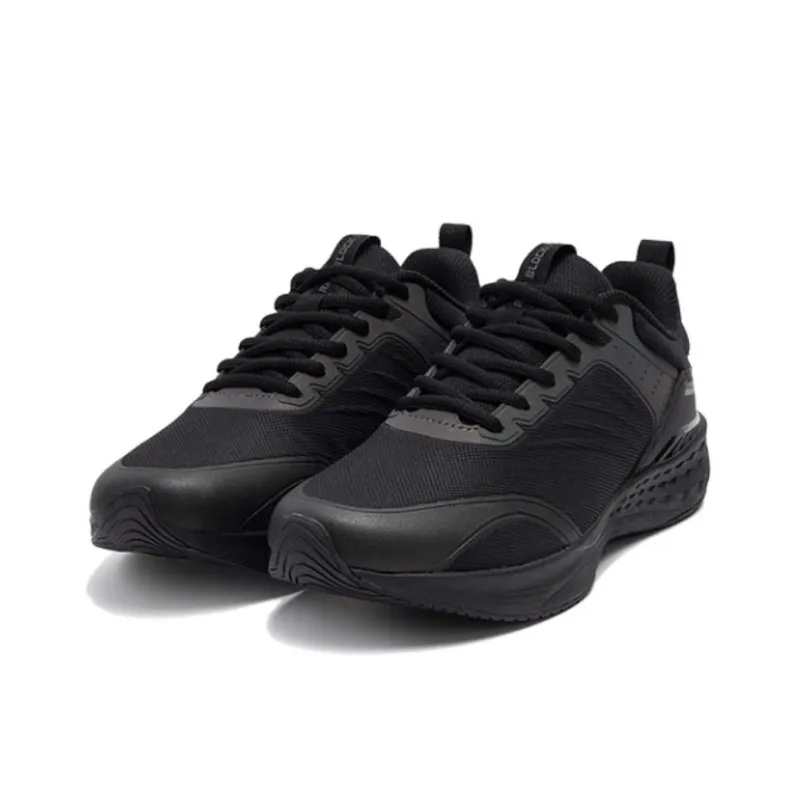 361° Anti Slip Wear Resistant Low Top Running Shoes Men's Black Gray-2