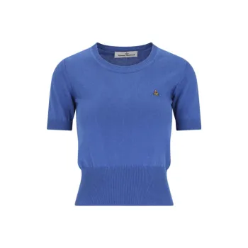 Vivienne Westwood Bea Orb Embroidered Knitted Top