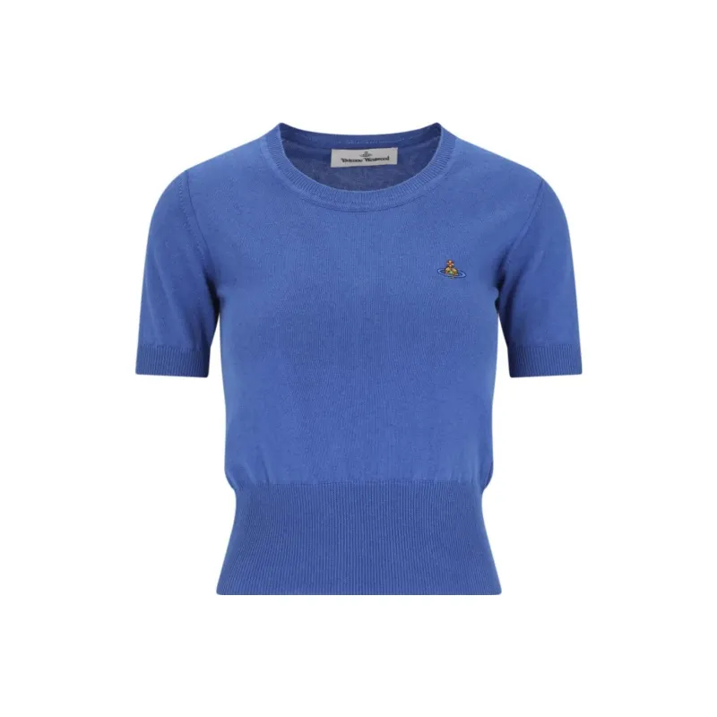 Vivienne Westwood Bea Orb Embroidered Knitted Top-0