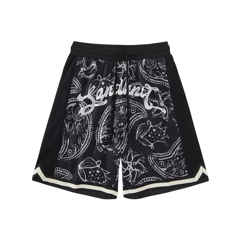 SandKnit Loose Fit Shorts Unisex Graphite Black-0