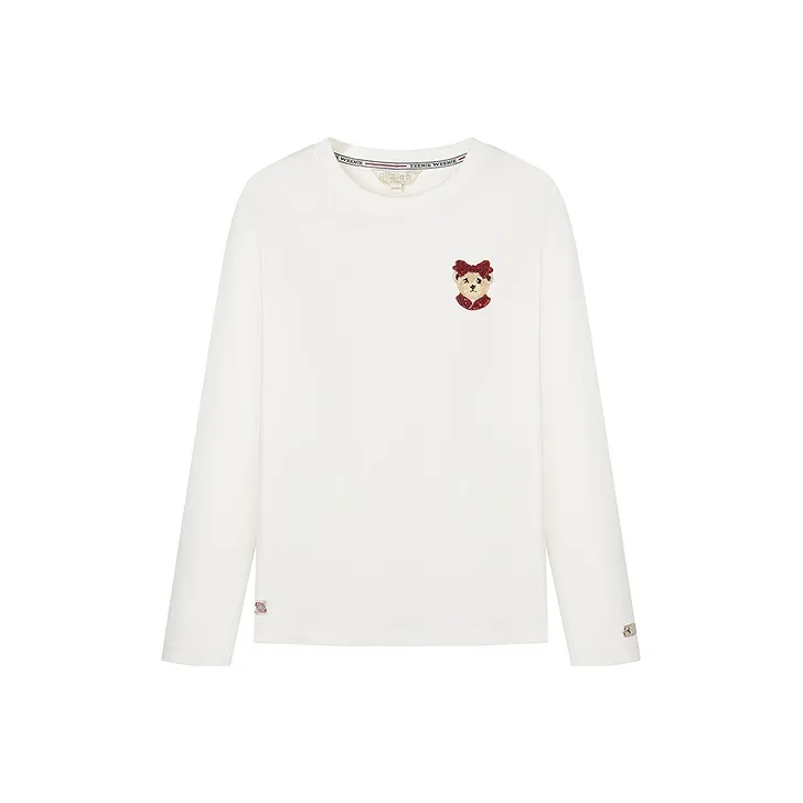 Teenie Weenie T Shirt Women's Ivory White-0