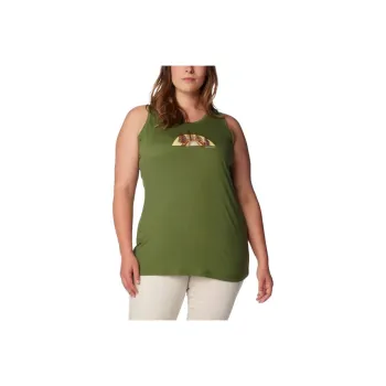 Columbia Bluff Mesa Tank Tops Women's Olive Green